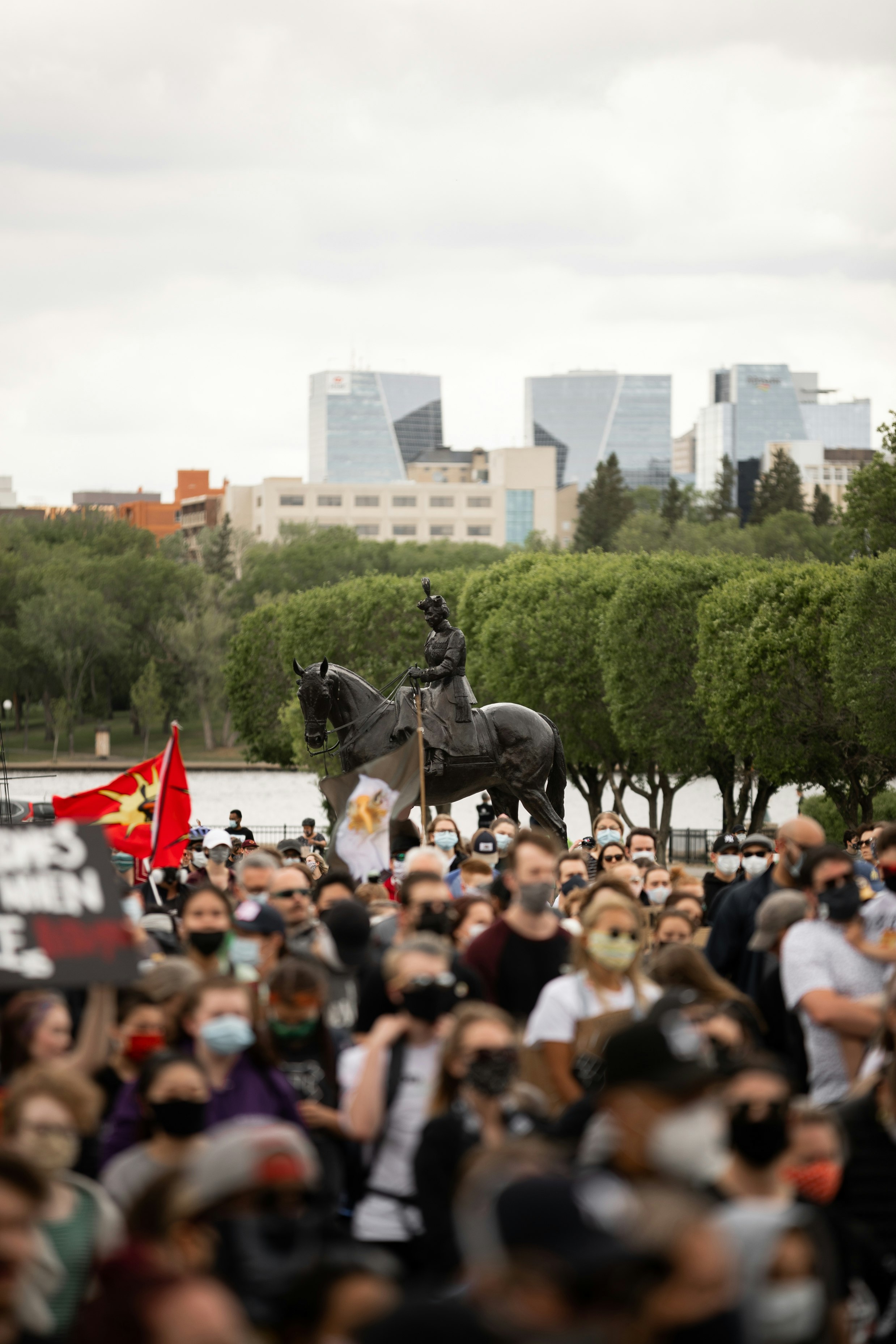 people gathering on park during daytime